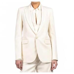 NEW NILI LOTAN anabel tailored jacket in stone